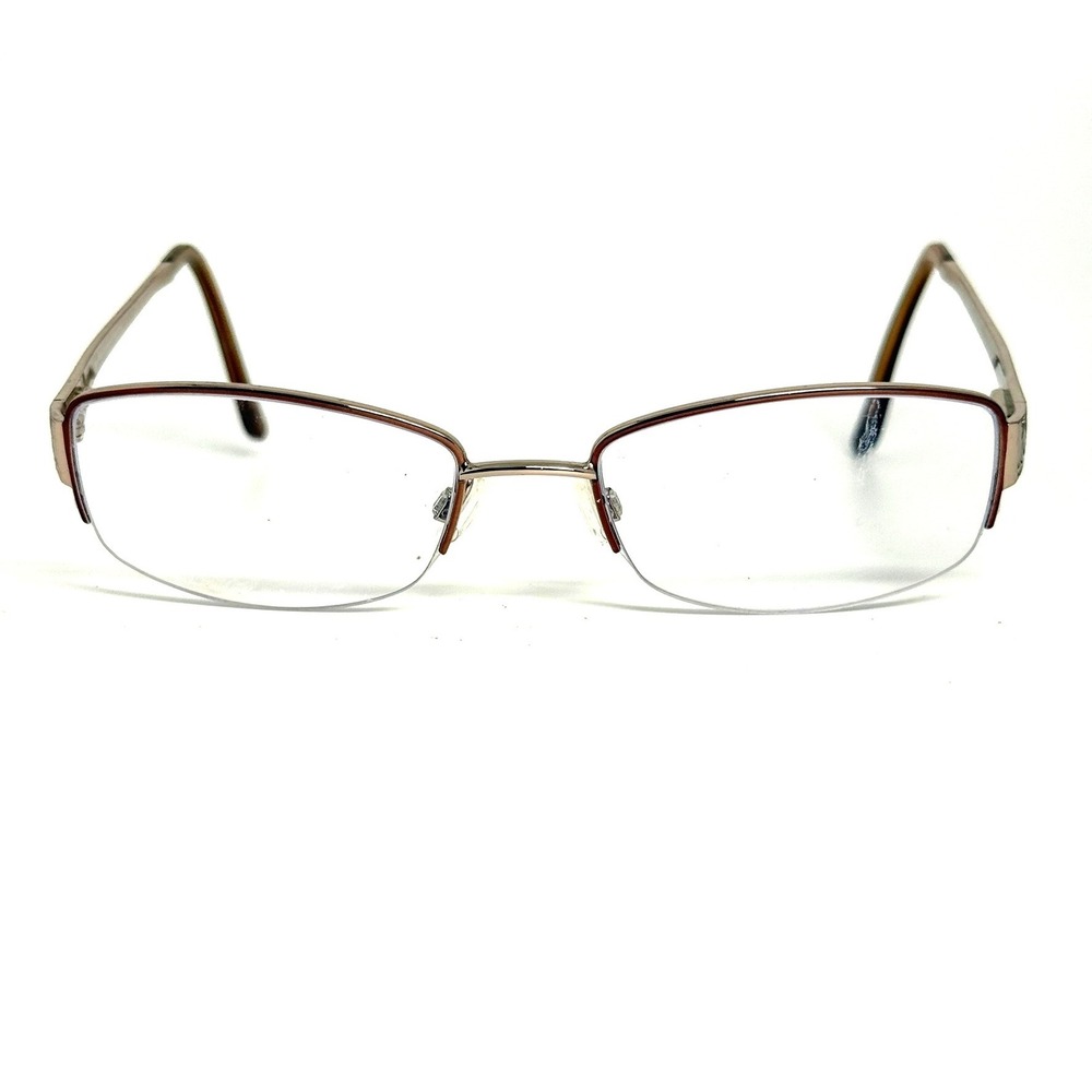 Sophia Loren M276 Zyloware Rose Gold Filigree Semi  Eyeglass Frames 51-18-135